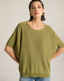 Maglia Fluida con Maniche a Pipistrello