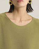 Maglia Fluida con Maniche a Pipistrello