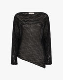 Maglia Traforata Asimmetrica Effetto Onda