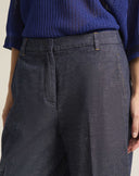 Pantalone Palazzo Sartoriale in Denim Leggero