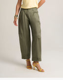 Pantalone Utility Tapered con Bottoni al Fondo