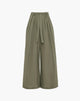 Pantalone Maxi Palazzo con Cintura e Multi-Pinces