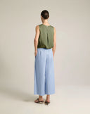 Pantalone Culotte Fluido a Gamba Larga