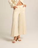 Pantalone Cropped Wide Leg Strutturato