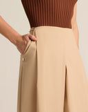 Pantalone Palazzo Wide Leg con Maxi Pieghe