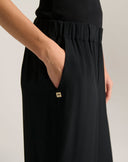 Pantalone Jogger in Viscosa con Caviglie Arricciate
