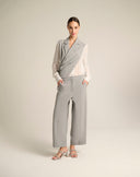 Pantalone Sartoriale Cropped a Gamba Larga