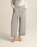 Pantalone Sartoriale Cropped a Gamba Larga