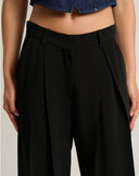 Pantalone Sartoriale Wide Leg con Maxi Pieghe