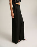 Pantalone Palazzo Fluido con Vita Elastica