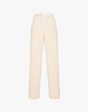 Pantalone Wide Leg in Felpa con Coulisse