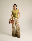 Pantalone Palazzo con Stampa