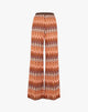 Pantalone Palazzo in Maglia Chevron
