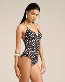 Costume Intero Stampa Pois