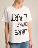 T-Shirt Slogan in Cotone Premium