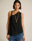 Top Asimmetrico in Crepe