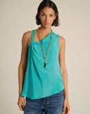 Top Asimmetrico in Crepe
