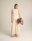 Top Halter Effetto Stropicciato