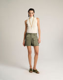 Top in maglia a collo alto