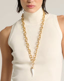 Top in maglia a collo alto
