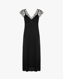 Long Slip Dress with Lace Details