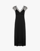 Long Slip Dress with Lace Details