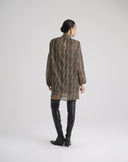 Abito Corto Leopardato con Fiocco