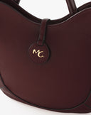 Borsa a Spalla Hobo con Fibbia Bordeaux