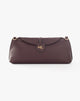 Borsa Pouch Allungata con Patta Bordeaux