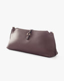 Borsa Pouch Allungata con Patta Bordeaux