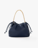 Night Blue Soft Bag with Drawstring and Chain