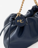 Night Blue Soft Bag with Drawstring and Chain