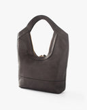 Borsa Hobo Strutturata con Manico Integrato Moro