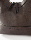 Borsa Hobo Strutturata con Manico Integrato Moro