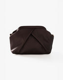 Borsa Pouch Geometrica con Pieghe Moro