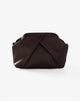 Borsa Pouch Geometrica con Pieghe Moro