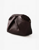 Borsa Pouch Geometrica con Pieghe Moro