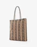 Python Print Tote Bag with Chain