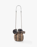 Python Print Bucket Bag with Chain