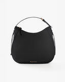 Soft Hobo Bag with Adjustable Handle Black