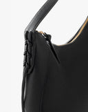 Soft Hobo Bag with Adjustable Handle Black