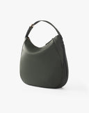 Borsa Hobo Morbida con Manico Regolabile Verde Bosco