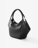 Geometric Hobo Bag Black
