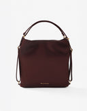 Bordeaux Faux Leather Convertible Backpack
