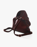 Bordeaux Faux Leather Convertible Backpack