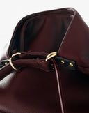 Bordeaux Faux Leather Convertible Backpack