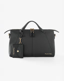Bauletto in Ecopelle con Charm Nero