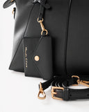 Bauletto in Ecopelle con Charm Nero