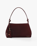 Shoulder Bag with Burgundy Charm