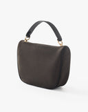 Borsa a Mano con Zip Diagonale Nero
